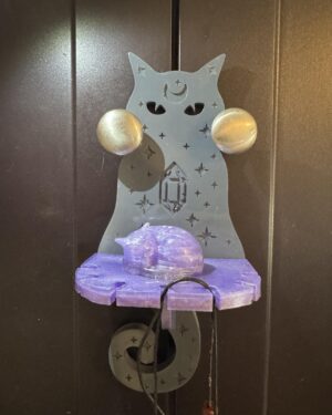 Cat Totem Candle holder/alter/memorial